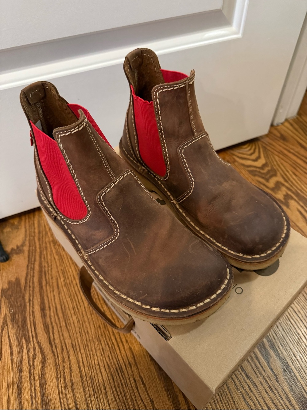 Duckfeet Roskilde Cocoa/Red Size 39